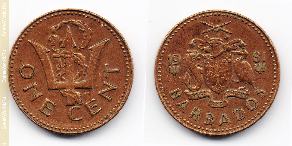 1 cents 1981 Barbados