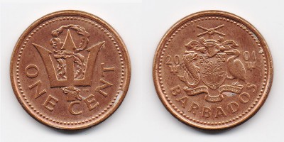 1 цент 2001 года