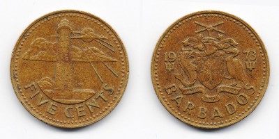 5 центов 1973 года
