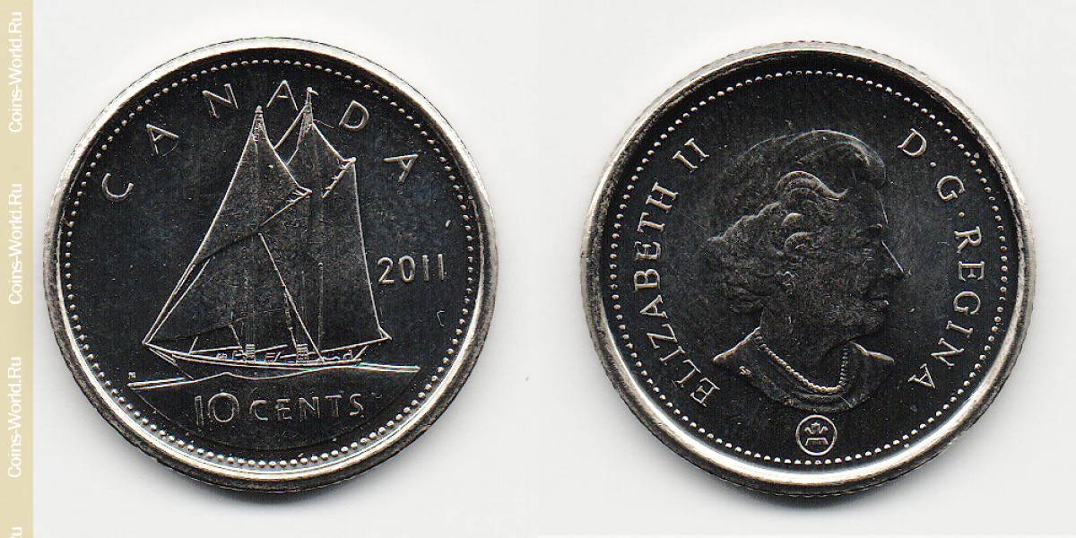 10 cêntimos 2011 Canadá