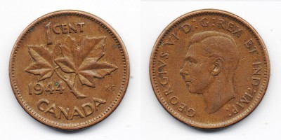 1 цент 1944 года