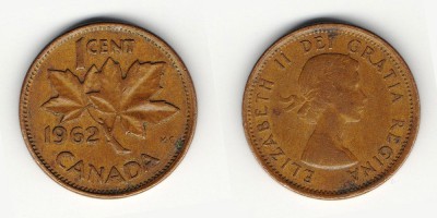 1 цент 1962 года