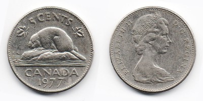 5 центов 1977 года