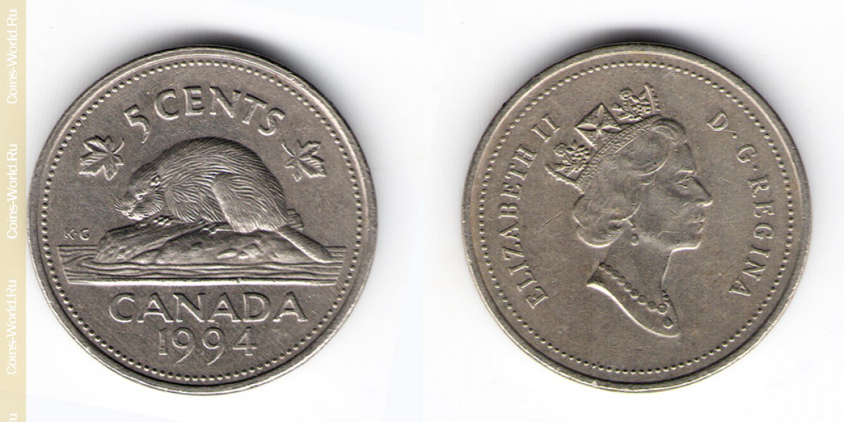 5 cêntimos 1994 Canadá