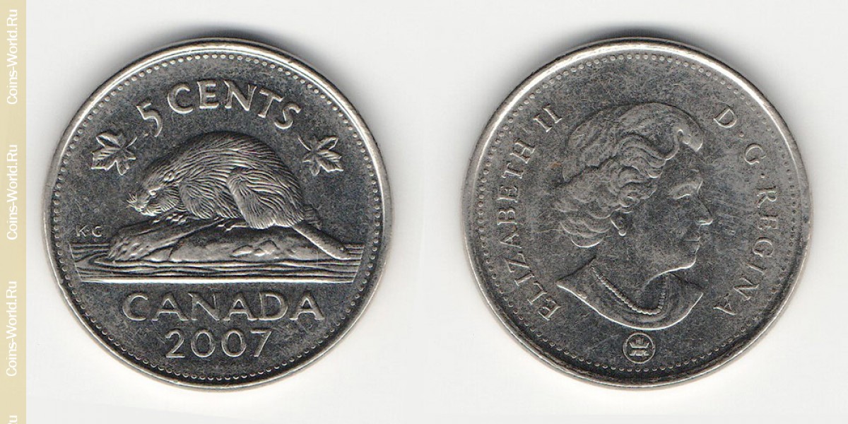 5 cêntimos 2007 Canadá