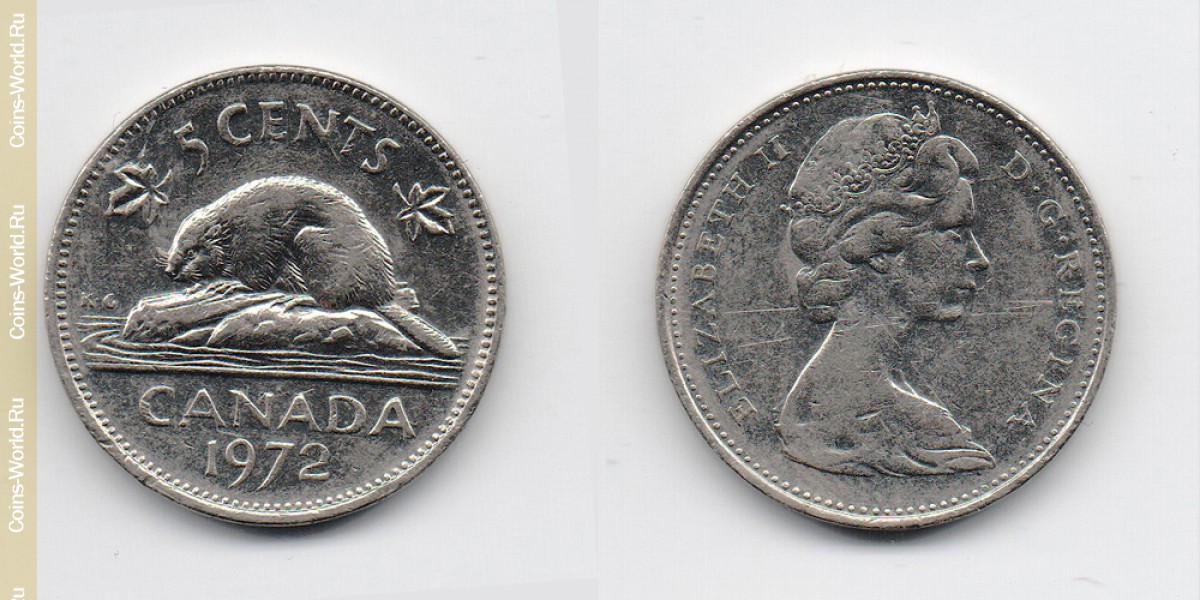 5 cents 1972, Canada