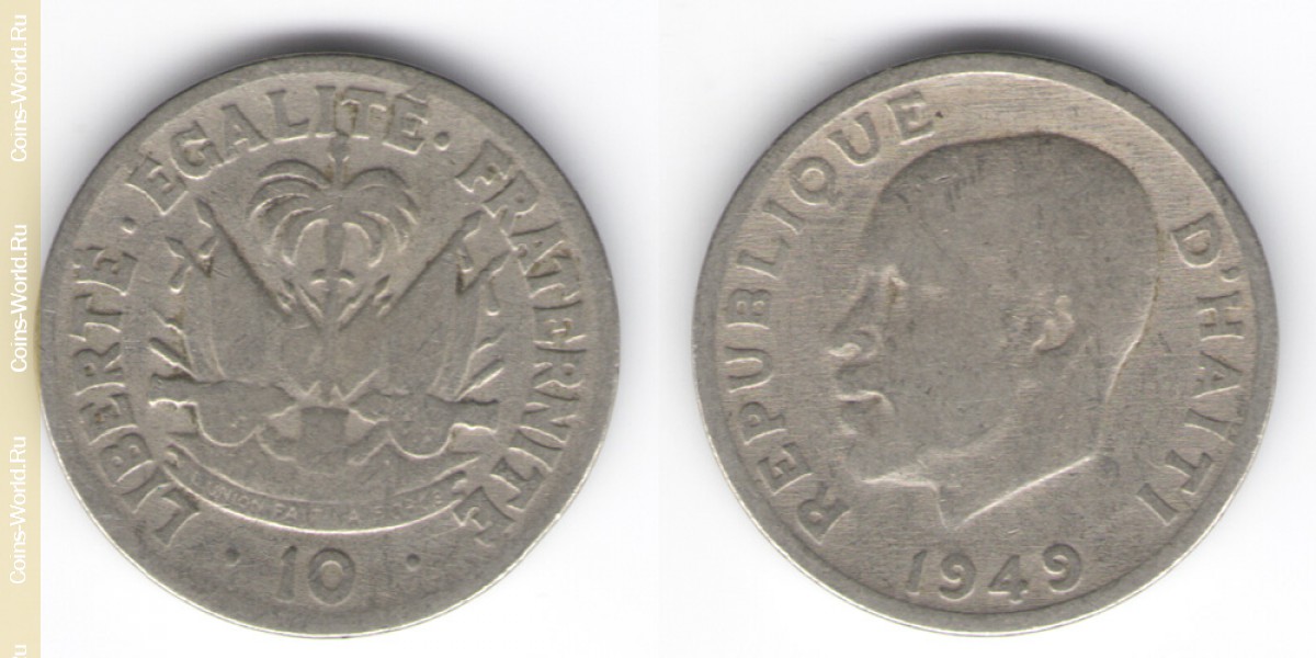 10 cêntimos 1949 Haiti
