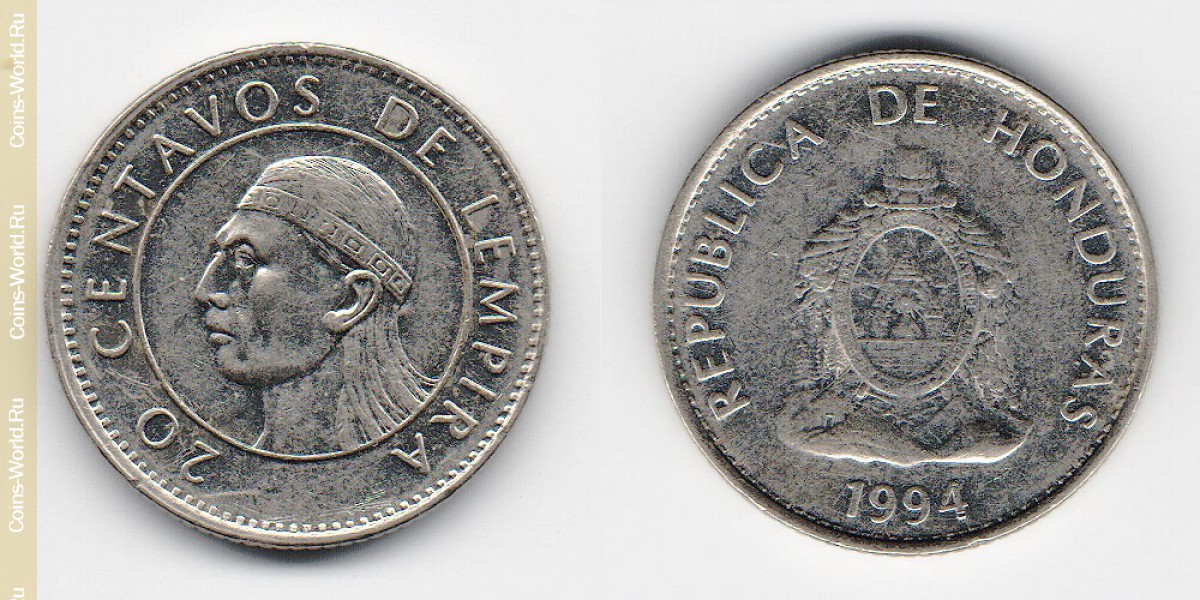 20 centavos  1994, Honduras