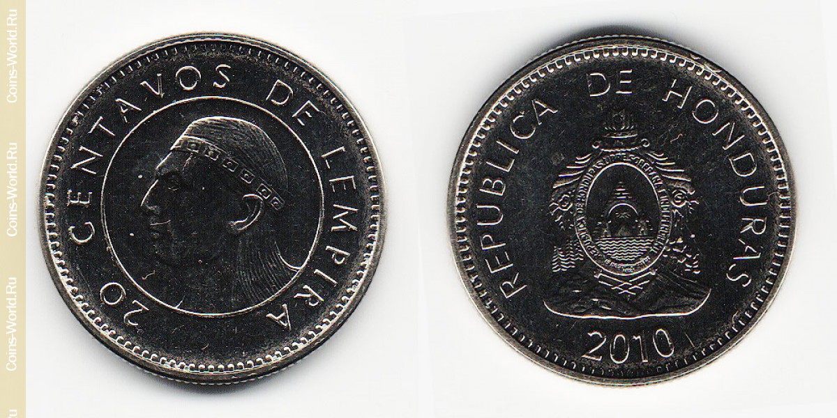 20 centavos  2010, Honduras