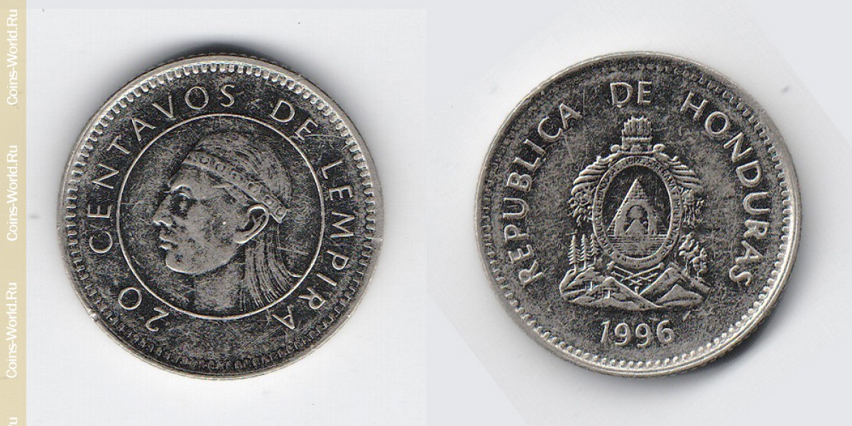 20 centavos  1996, Honduras
