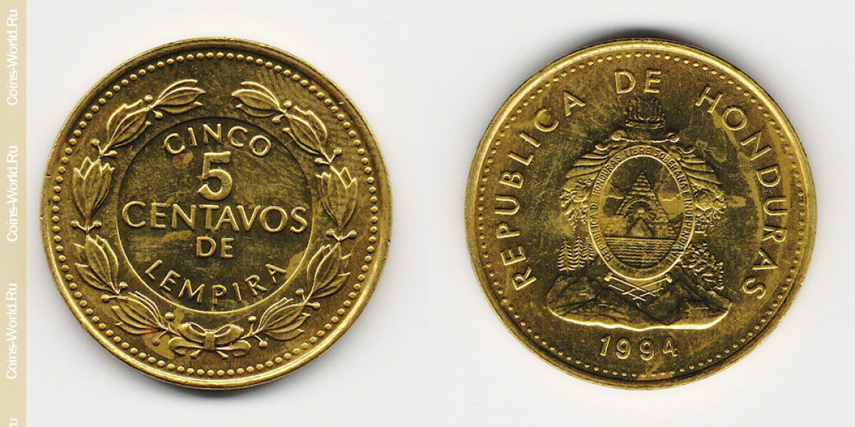 5 centavos 1994 Honduras