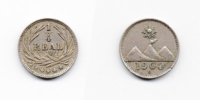 ¼ real 1900