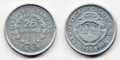 25 céntimos 1986