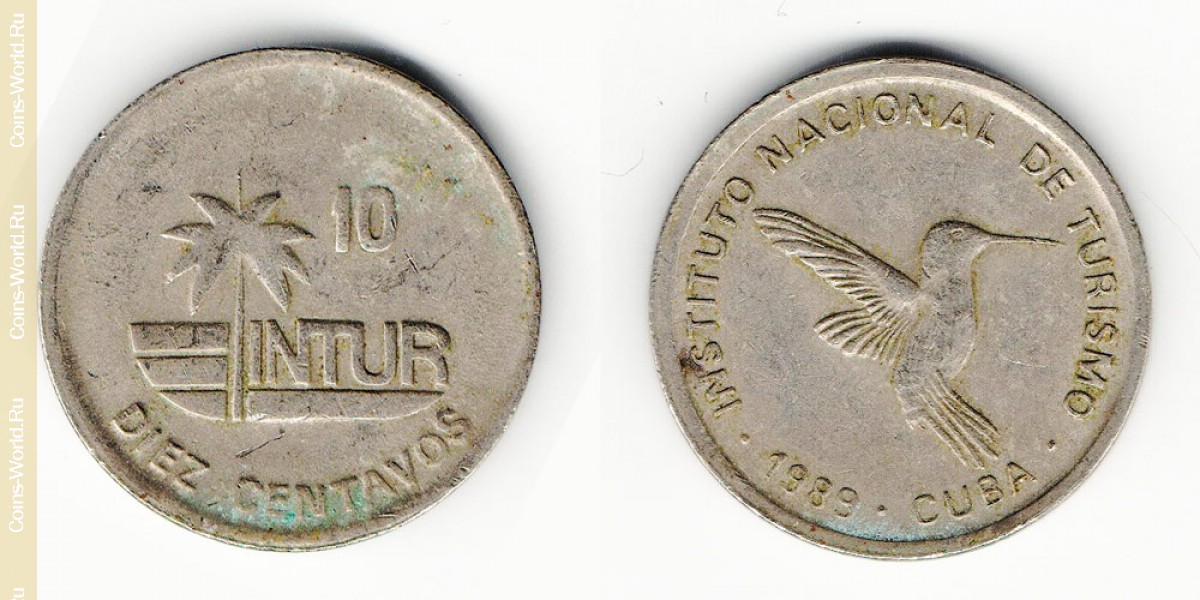 10 centavos  1989, Cuba
