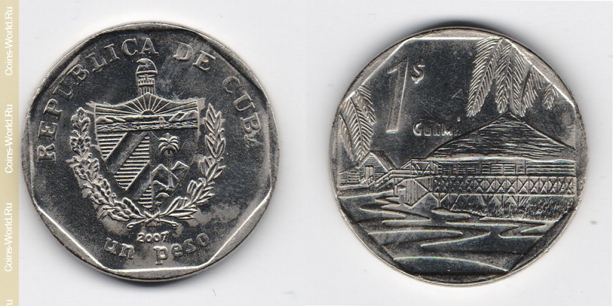 1 peso 2007 Cuba