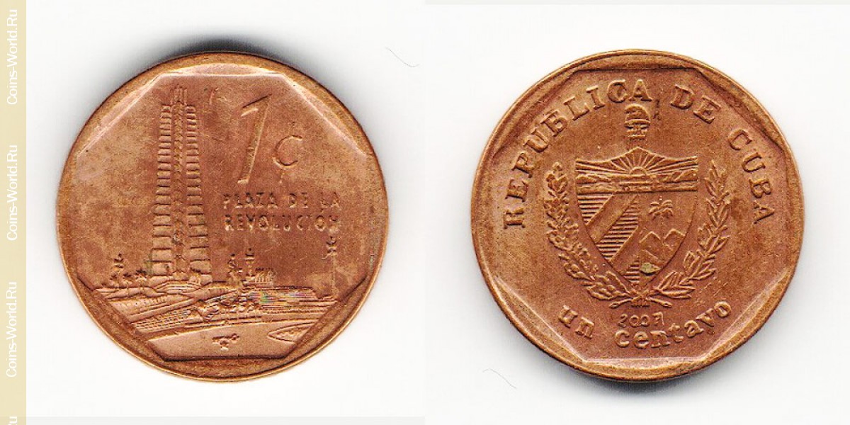 1 centavo  2007, Cuba