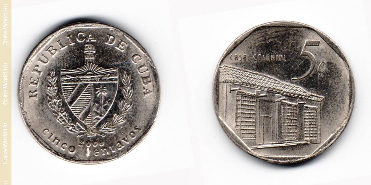 5 centavos  2000, Cuba