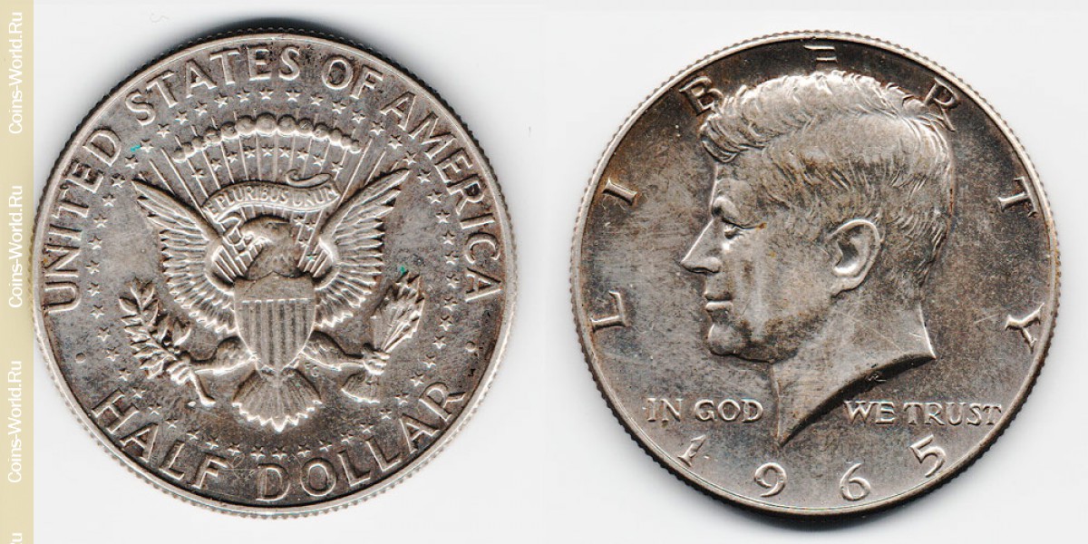 ½ доллара 1965 года  США