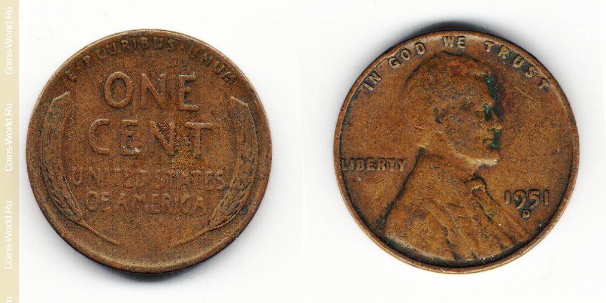 1 cêntimo  1951 EUA