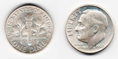 1 dime 1963 D
