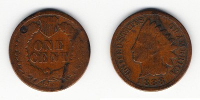 1 цент 1888 года
