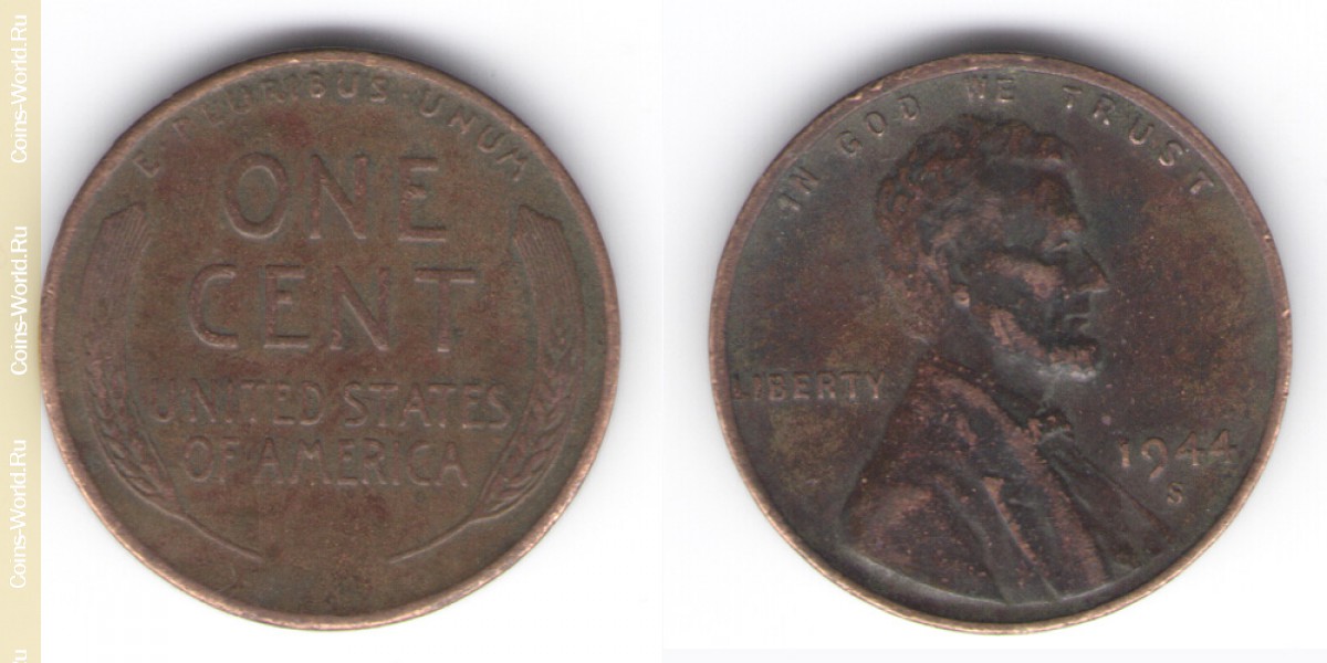 1 centavo  1944 S  Estados Unidos