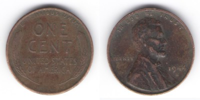 1 cêntimo  1944 S