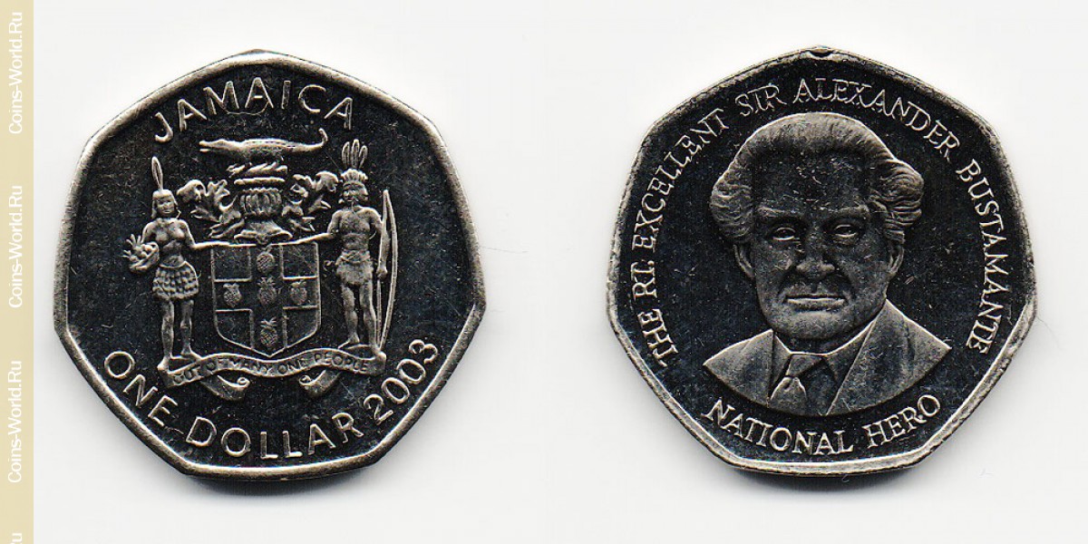1 доллар 2003 года Ямайка