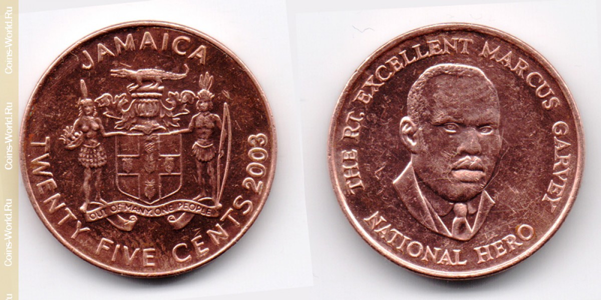 25 центов 2003 года Ямайка