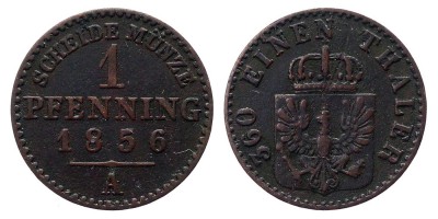 1 пфенниг 1856 года