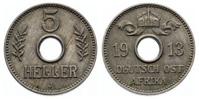 5 hellers 1913