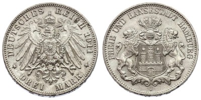 3 марки 1911 года