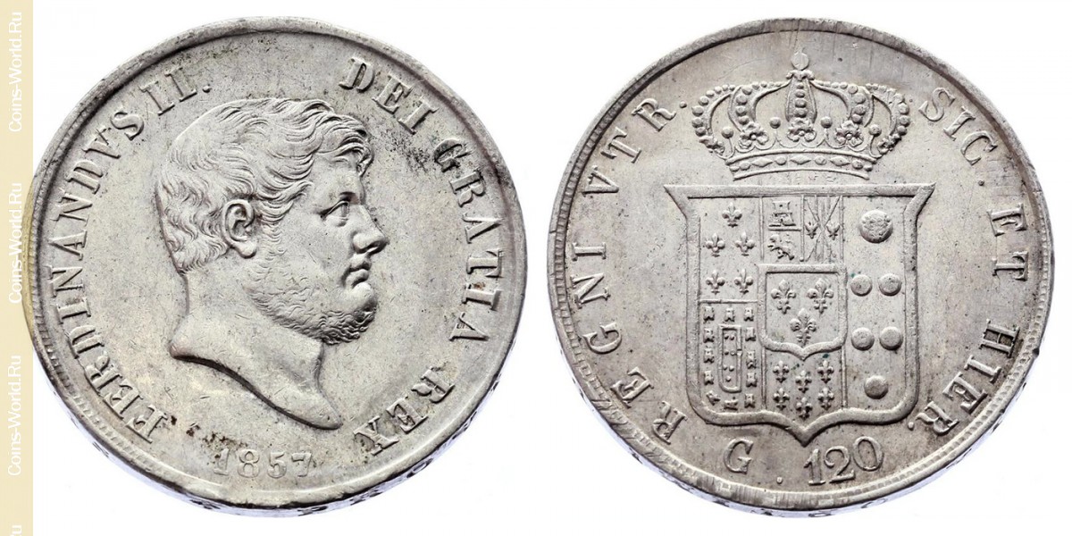 120 Grani 1857, Beide Sizilien