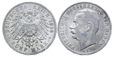 5 марок 1908 года