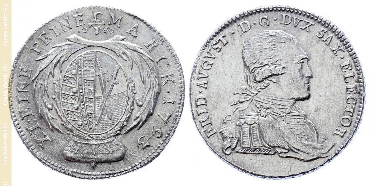 ⅓ thaler 1793, Sajonia