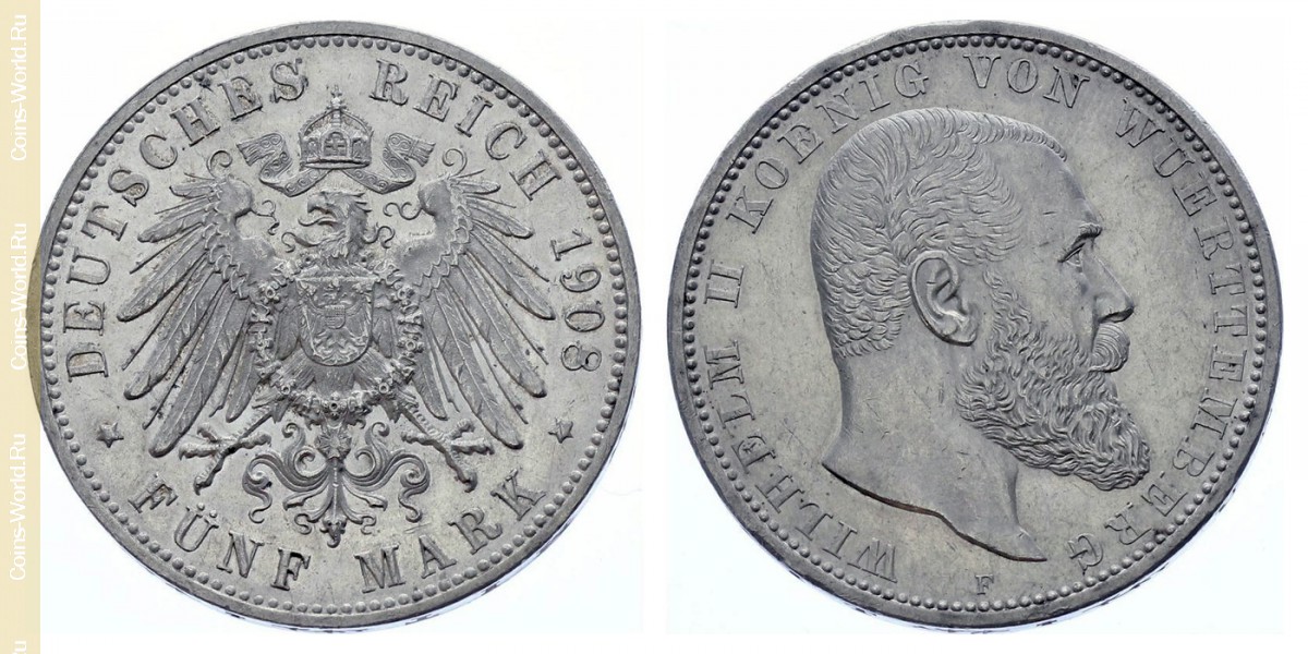 5 mark 1908, German Empire