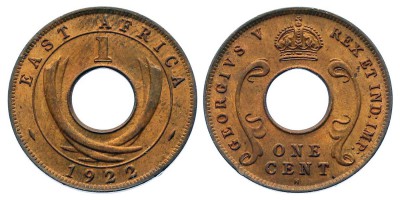 1 цент 1922 года H