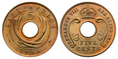 5 cents 1936 KN