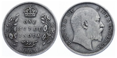 1 рупия 1903 года