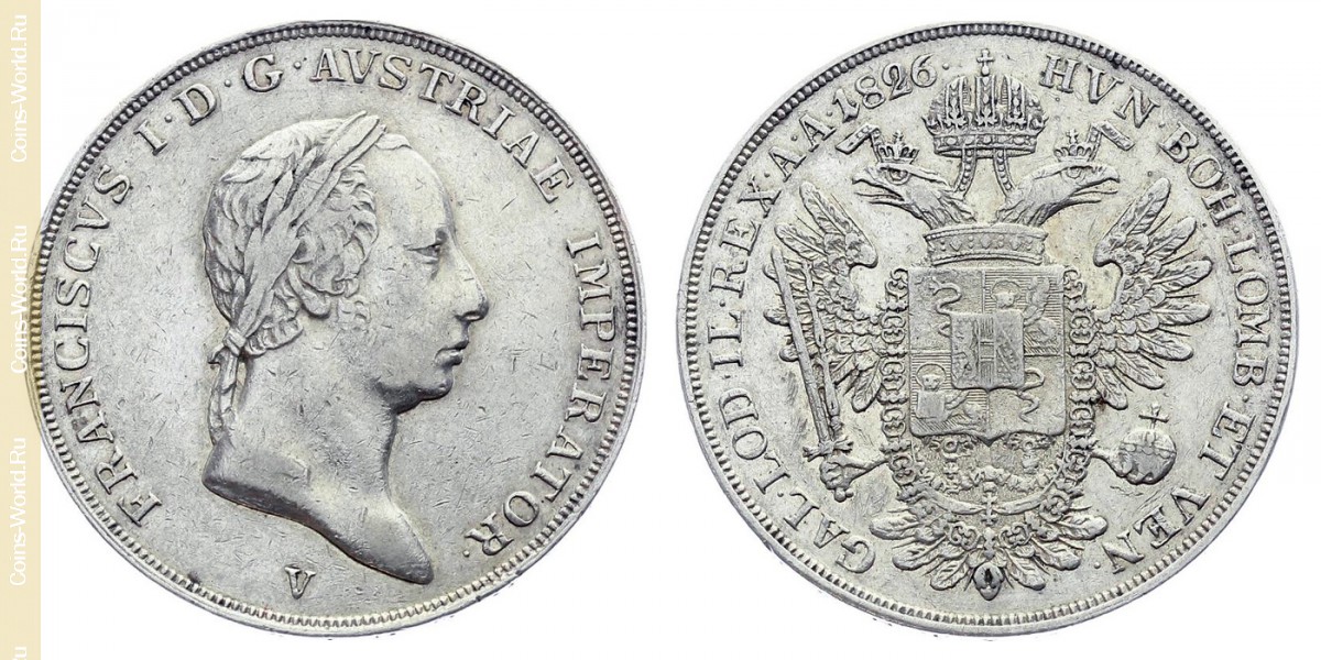 ½ scudo 1826, Lombardy-Venetia