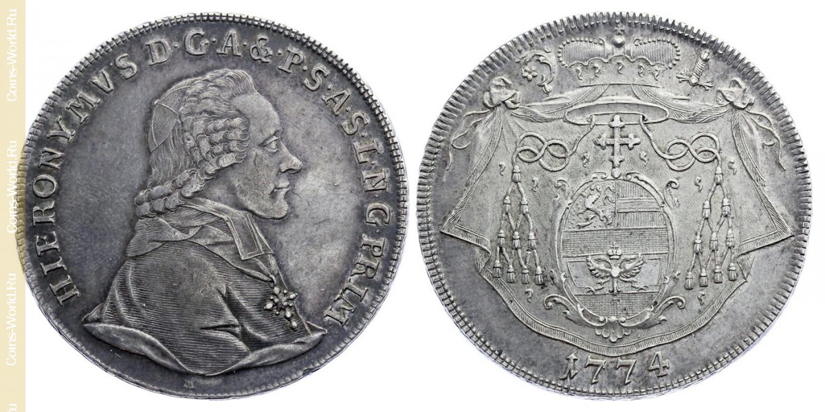 1 thaler 1774, Salzburg