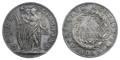 5 франков 1801 года