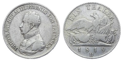 1 талер 1819 года D